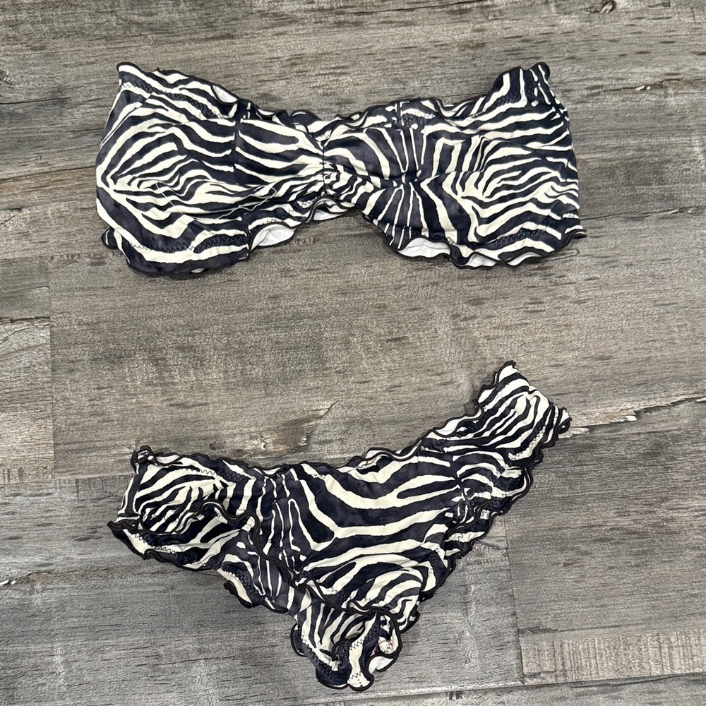 Indah Zebra Print Bikini Set